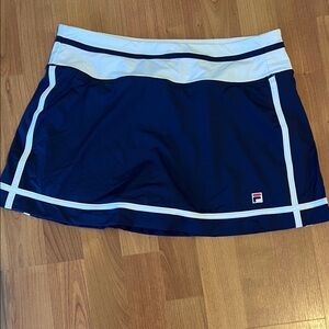Fila Dark Blue Skirt with White Trim